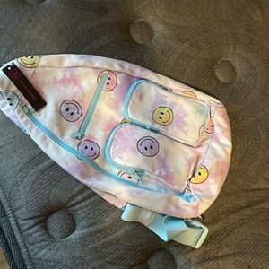 Overbody bag with smiley faces